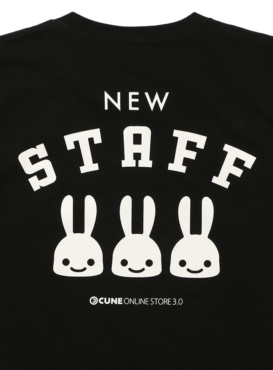 【新品未使用】CUNE バイイングスタッフ ボーリングシャツウサギロゴ ブラック CUNE ONLINE STORE 3.0 T-SHIRTS 空調管理スタッフ