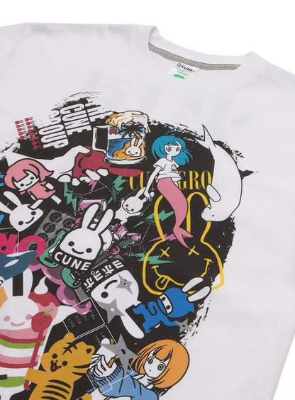 SHORT SLEVE PRINTED TEE MIXED UP