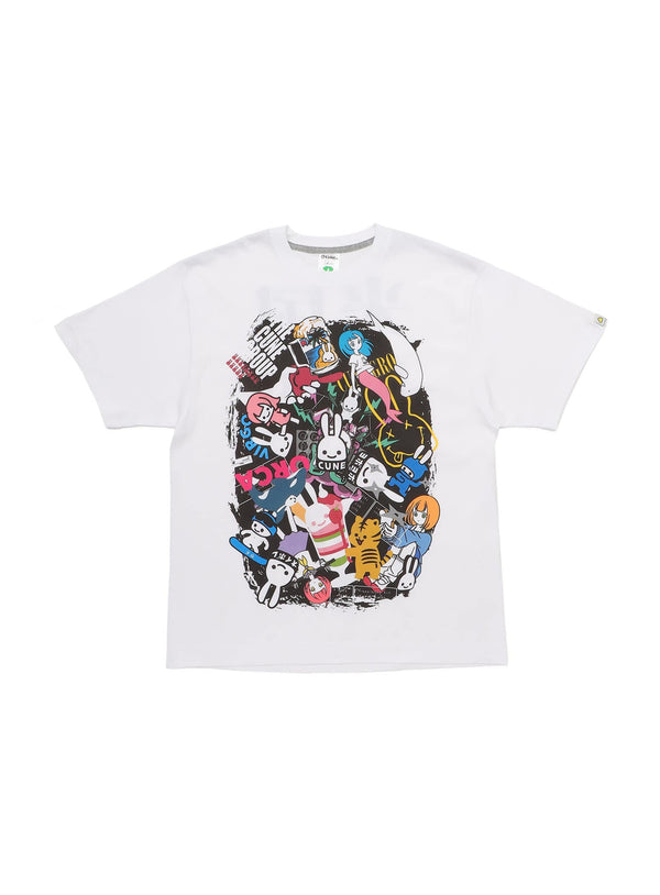 SHORT SLEVE PRINTED TEE MIXED UP