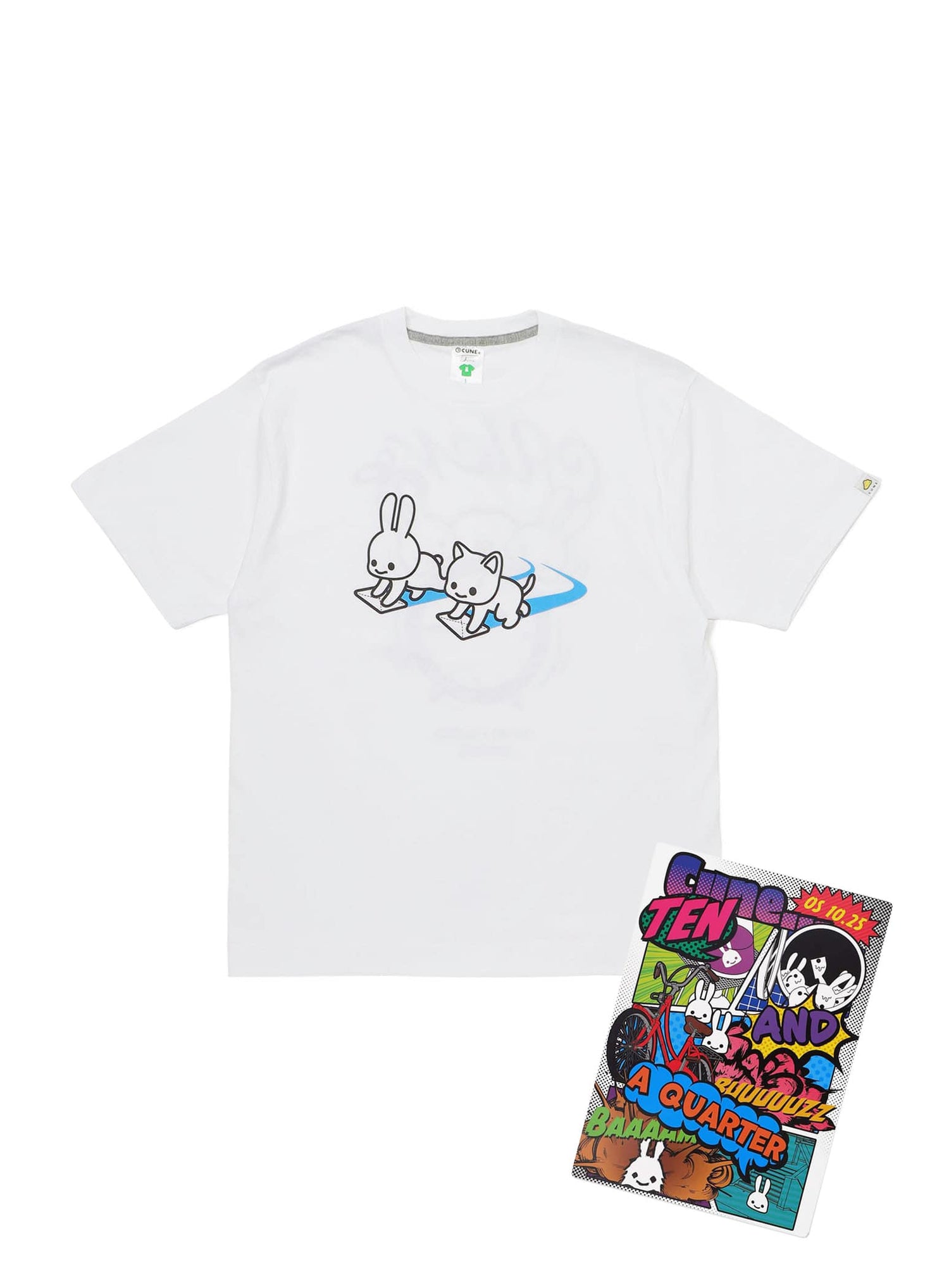 CUNE OS Ten and a quarter years old T-SHIRTS 雑巾がけ