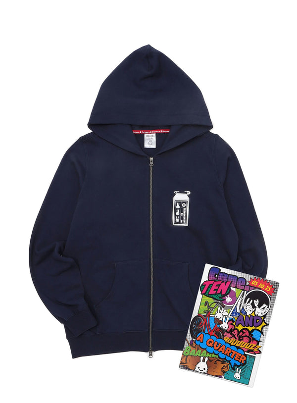 CUNE OS Ten and a quarter years old ZIP PARKA 名札
