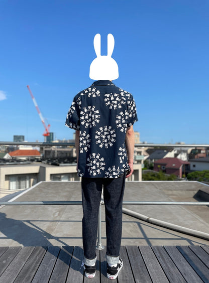 高島ちぢみの開襟シャツ