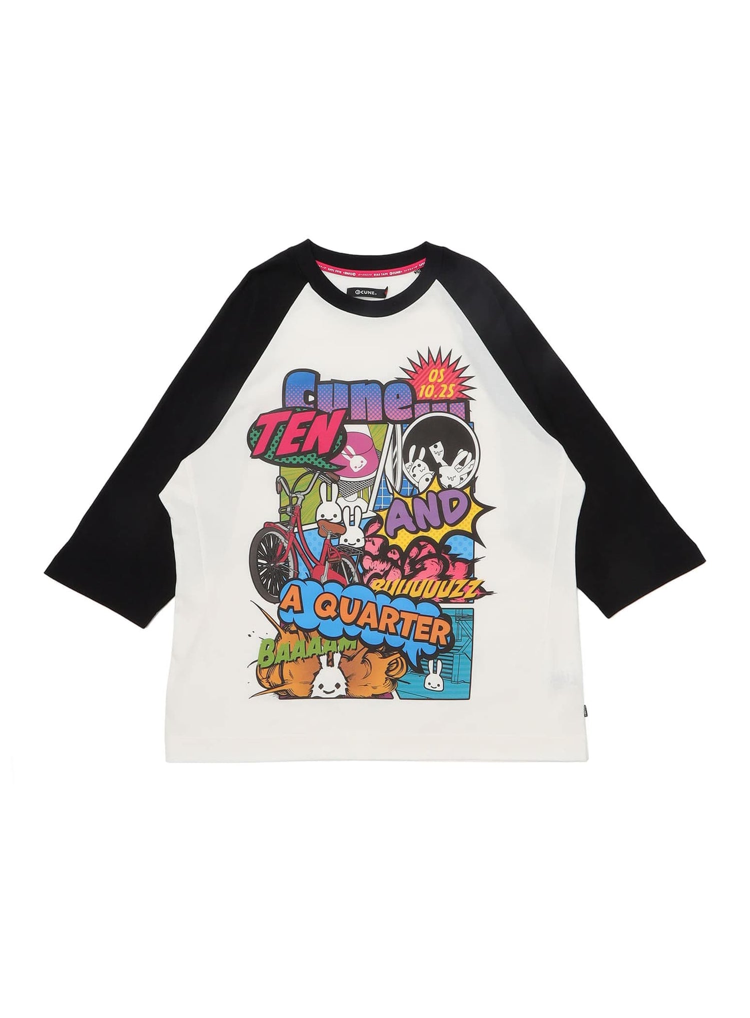 CUNE OS Ten and a quarter years old ラグランTシャツ