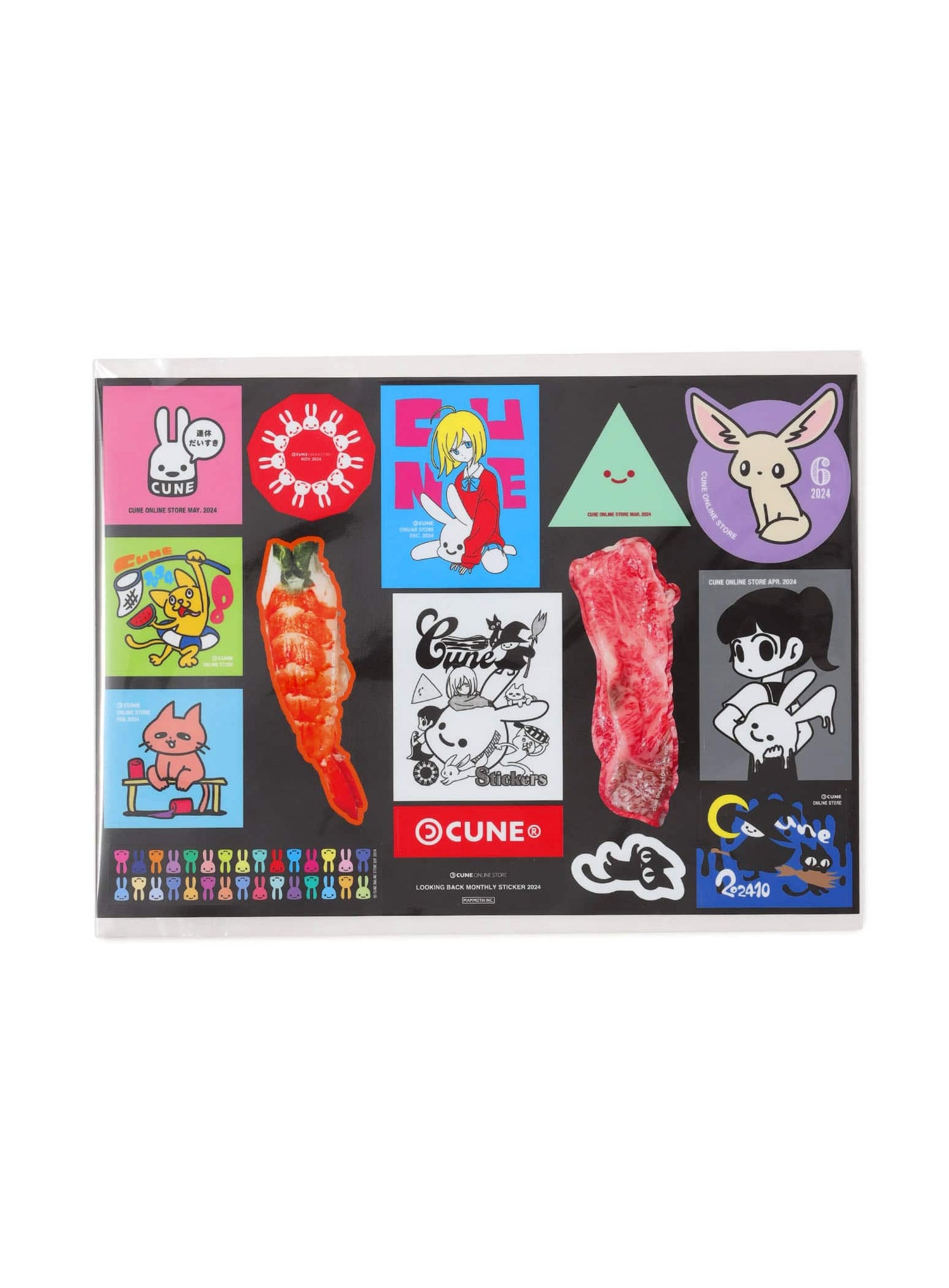 LOOKING BACK MONTHLY STICKER T-SHIRTS 202408