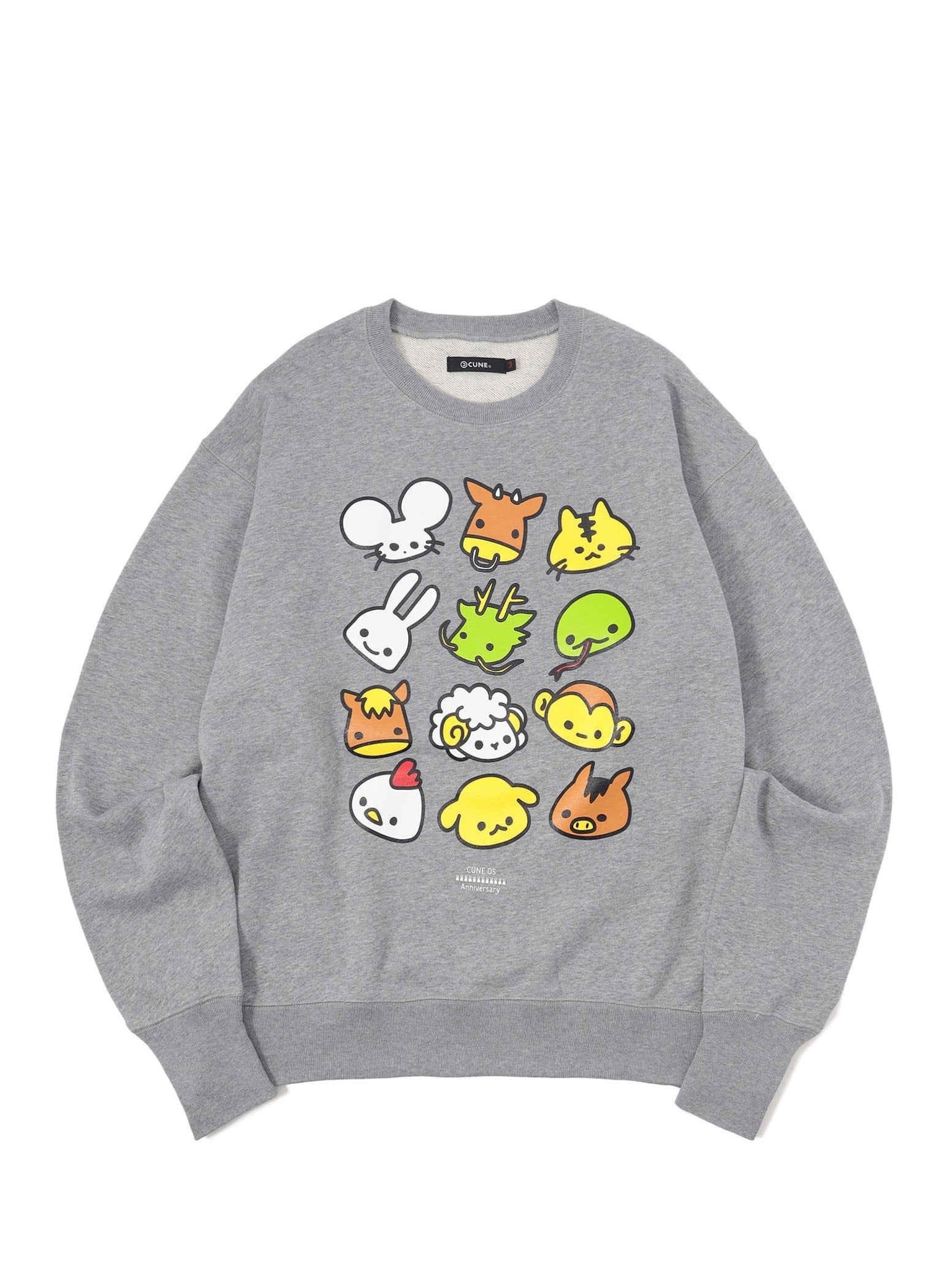 CUNE■OS 12th Anniv.■少しいい大きいスウェット■十二支■新品 OS 12th Anniv. 少しいい大きいスウェット 十二支 – CUNE