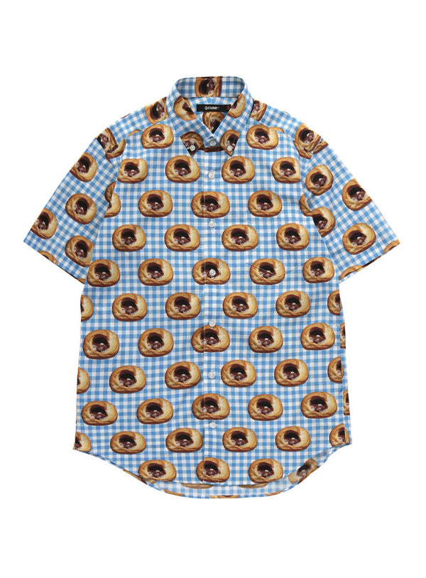 ギンガムコロネ B.D半袖シャツ