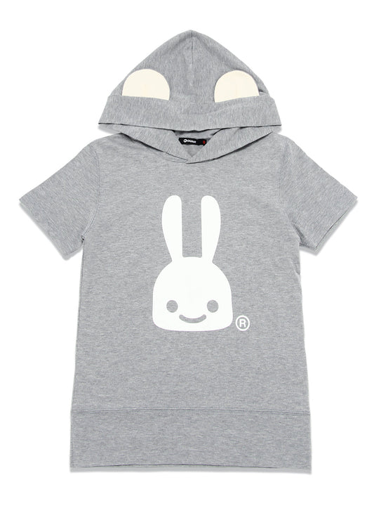 ウサギ耳付きフードTEE