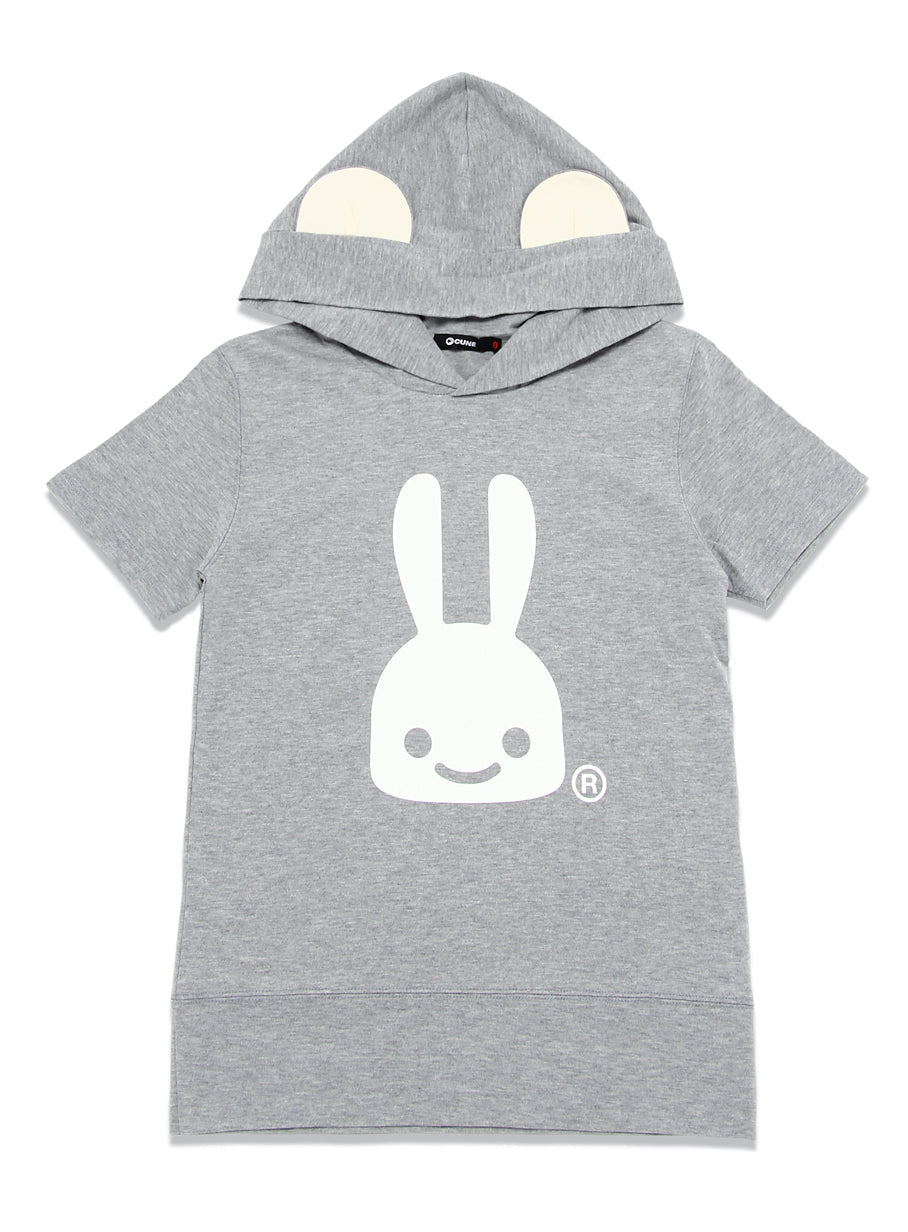 ウサギ耳付きフードTEE