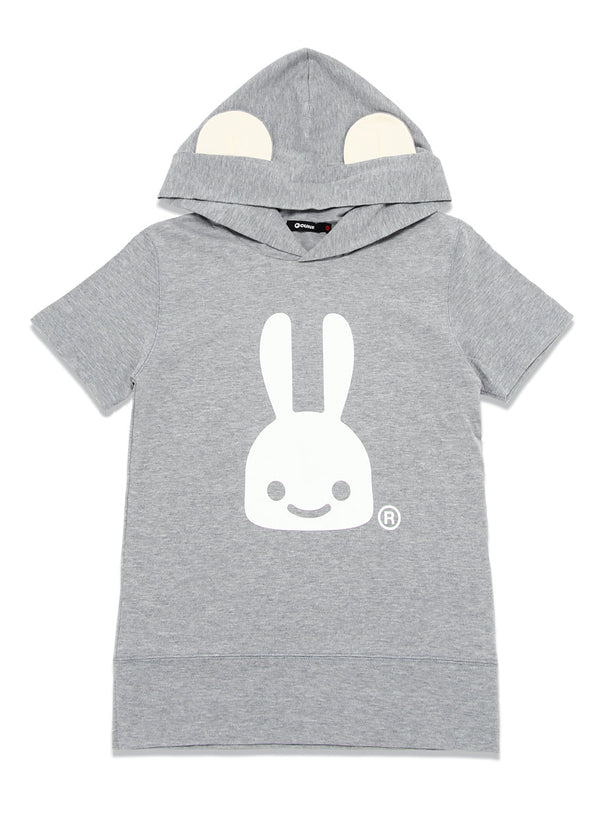 ウサギ耳付きフードTEE