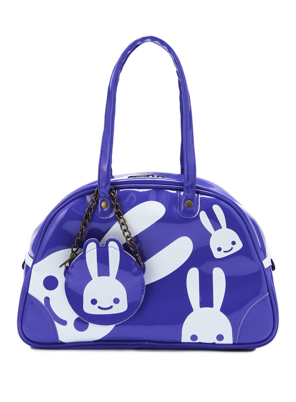 ポーチ付きエナメル ボストンバッグ　復刻版