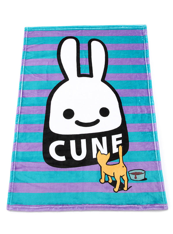 ブランケット ネコとウサギ