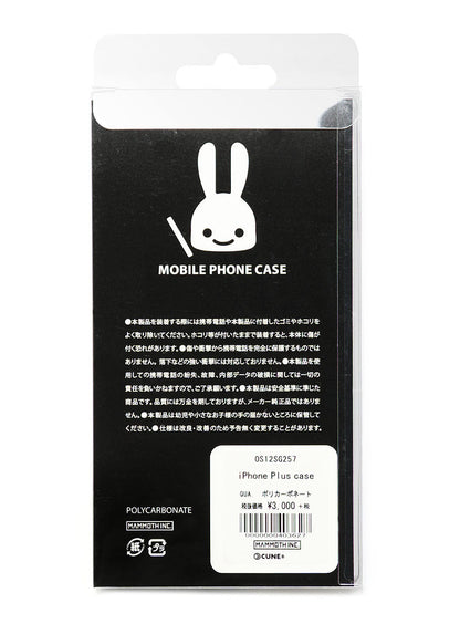iPhone Plus case　ネコとウサギ