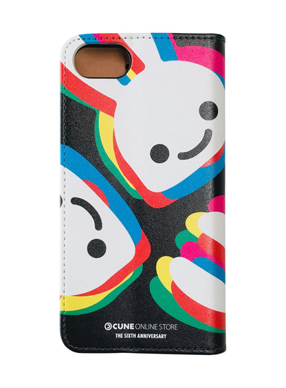 6th Anniv. 手帳型iPhoneケース 6色ウサギ
