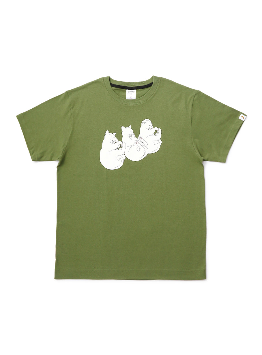 S/S Tee 3匹の猫
