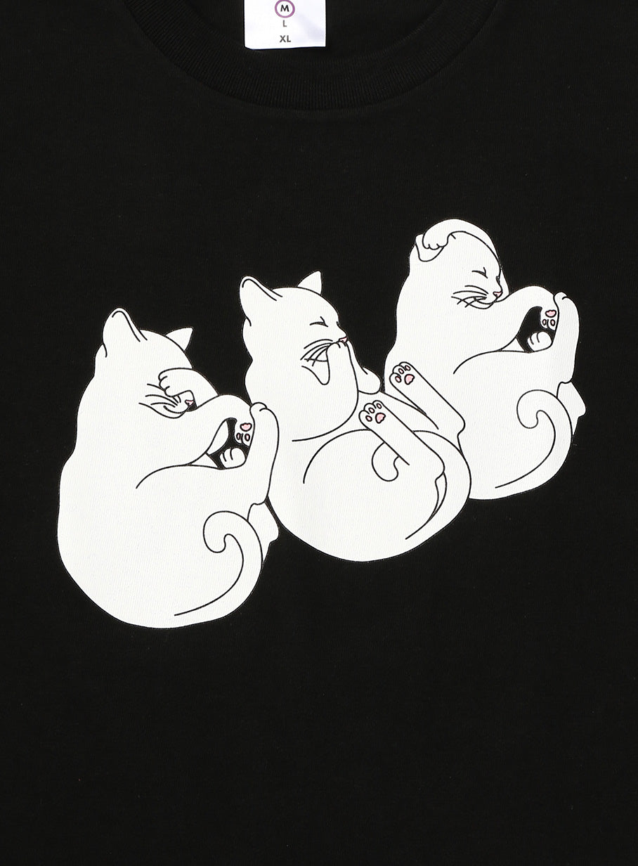 S/S Tee 3匹の猫