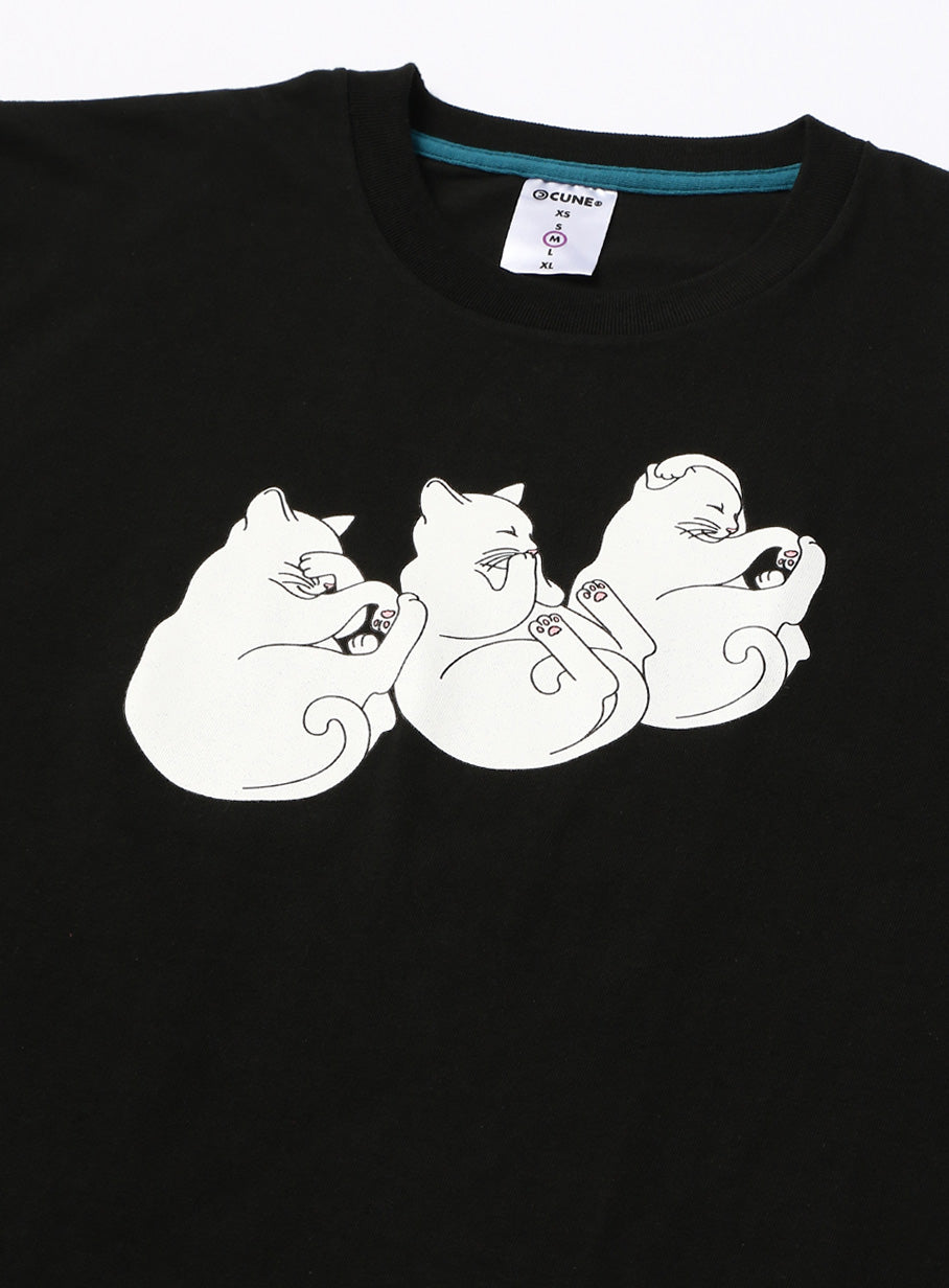 S/S Tee 3匹の猫