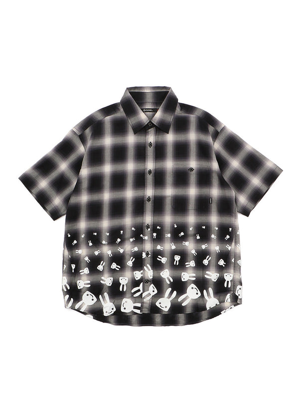 オンブレチェック半袖シャツ