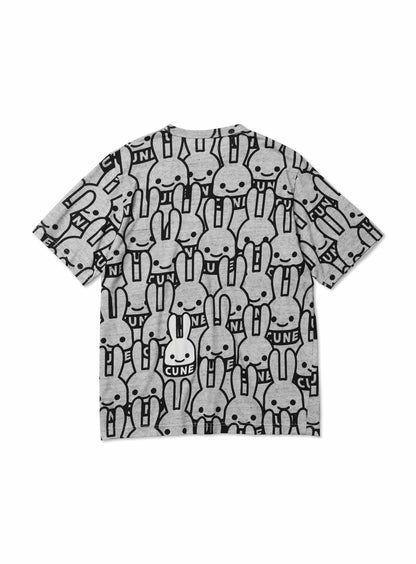 CUNEウサギいっぱいTシャツ