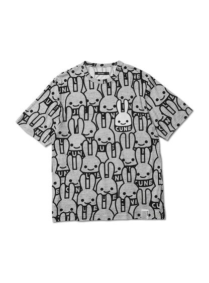 CUNEウサギいっぱいTシャツ
