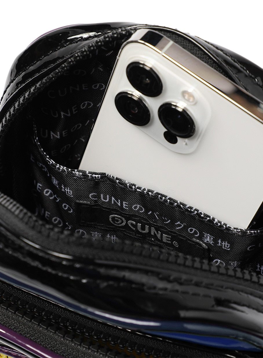 エナメルショルダーバッグ S