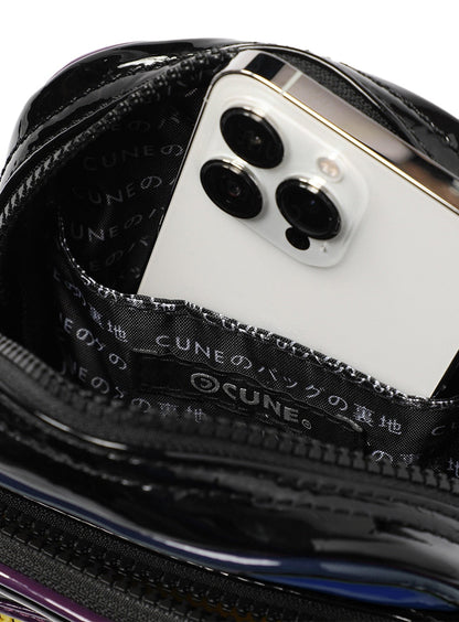 エナメルショルダーバッグ S