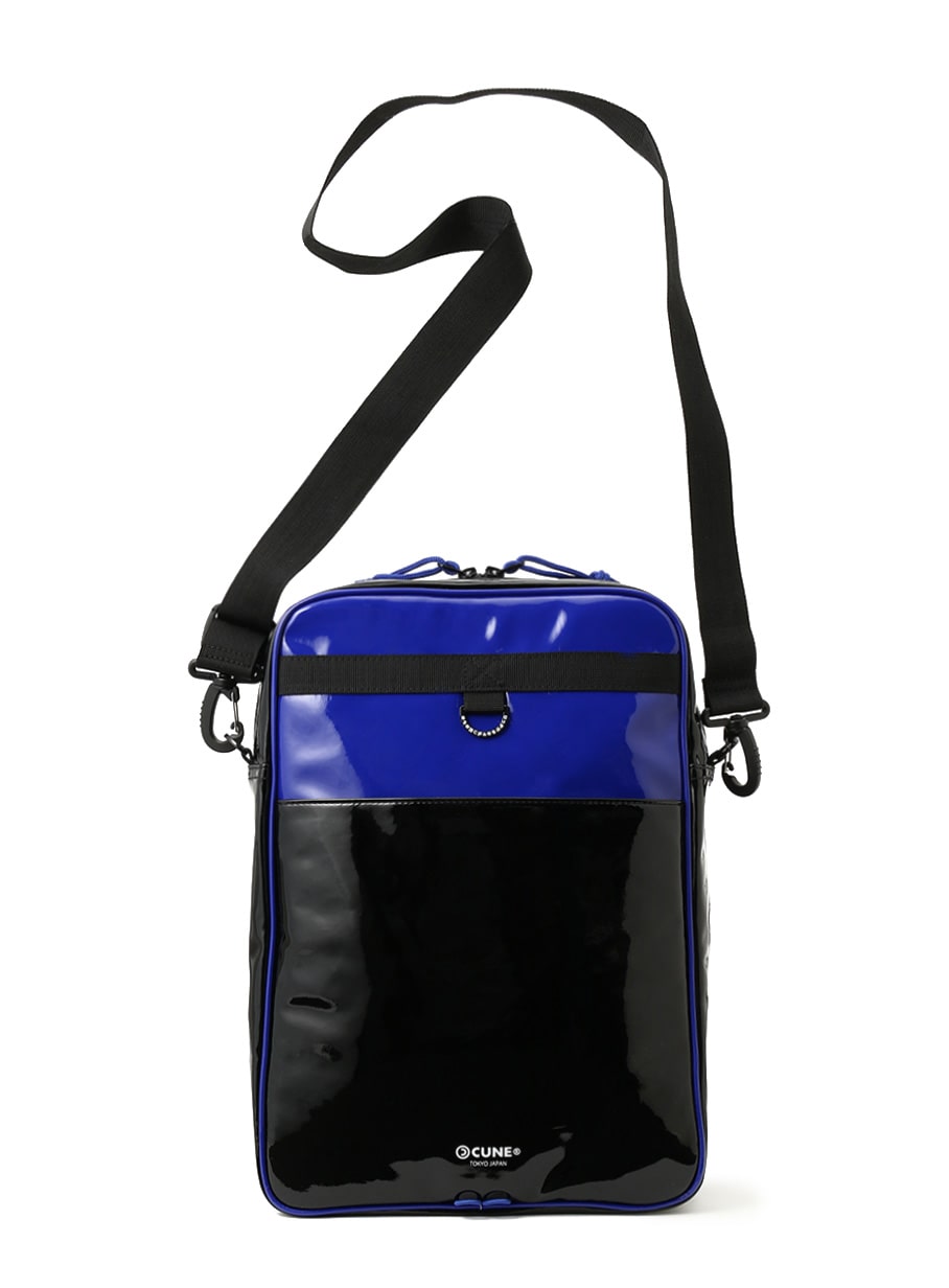 エナメルショルダーバッグ L