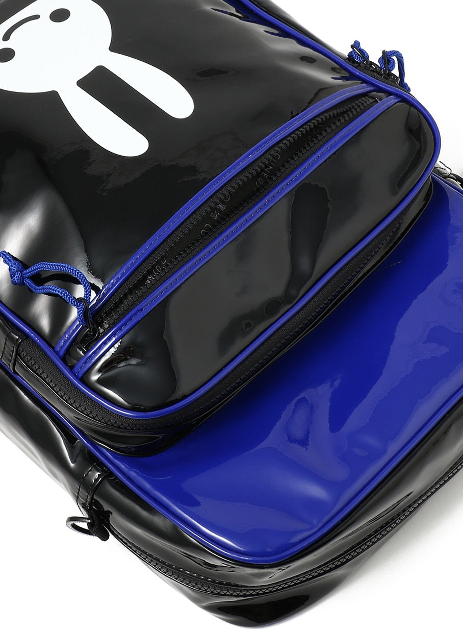 エナメルショルダーバッグ L