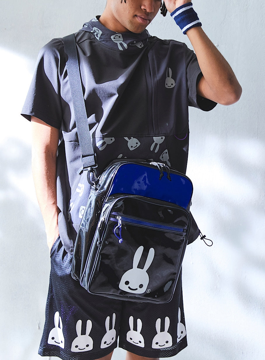 エナメルショルダーバッグ L