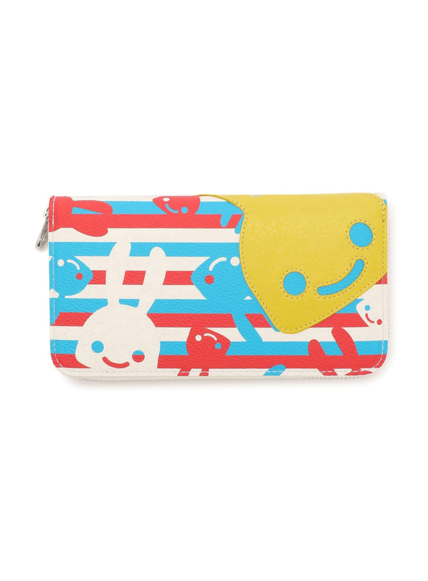 ボーダーウサギロングウォレット