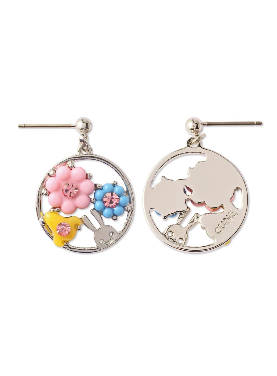 花と鼻ピアス 2P