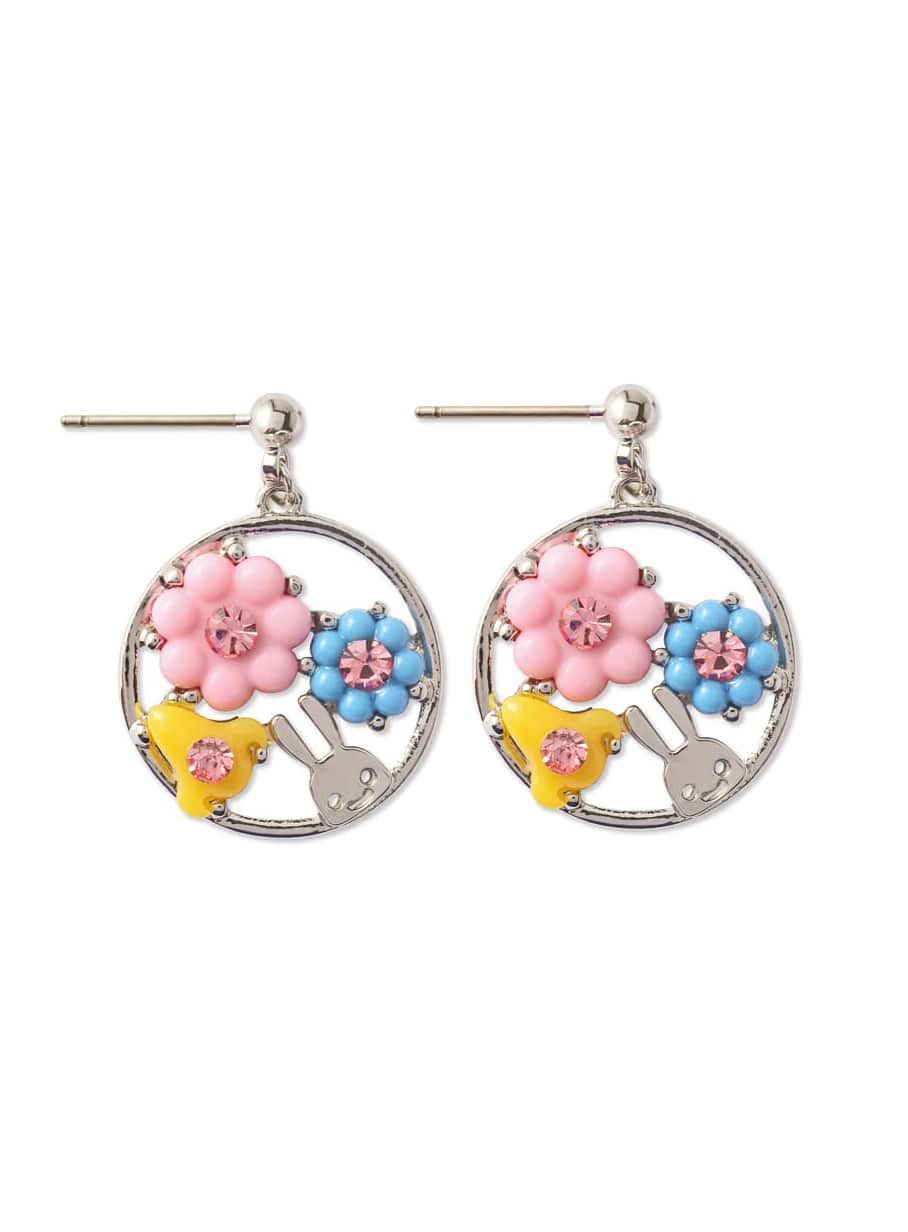 花と鼻ピアス 2P