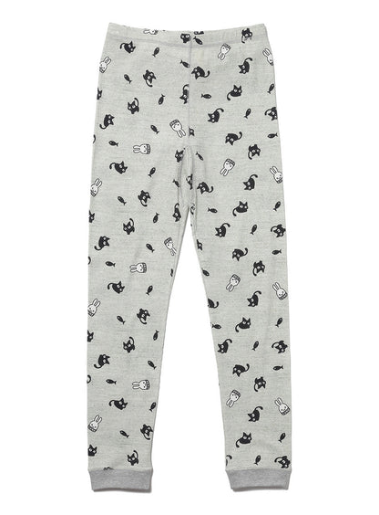 ワッフルパンツ 黒猫