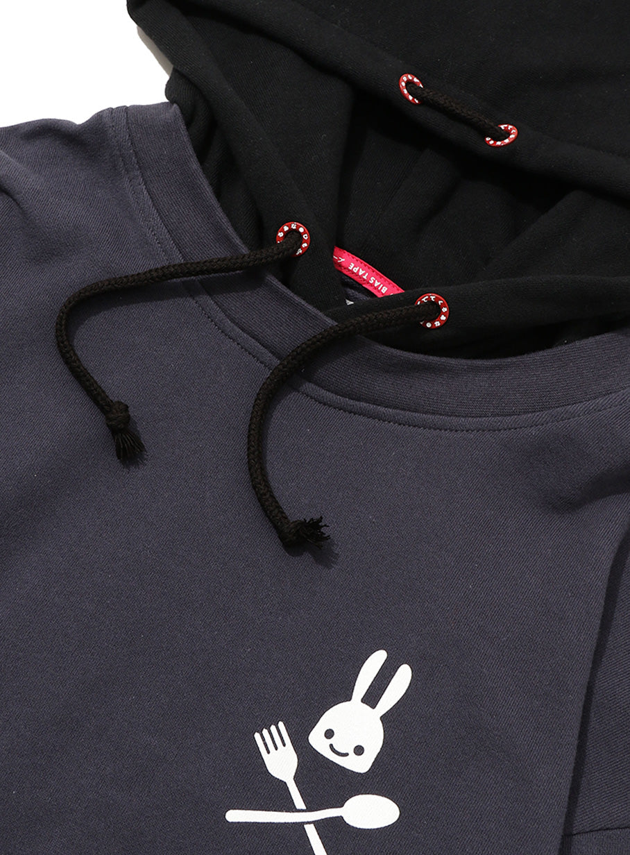 Tシャツを重ね着パーカー