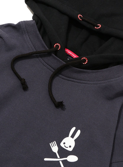 Tシャツを重ね着パーカー