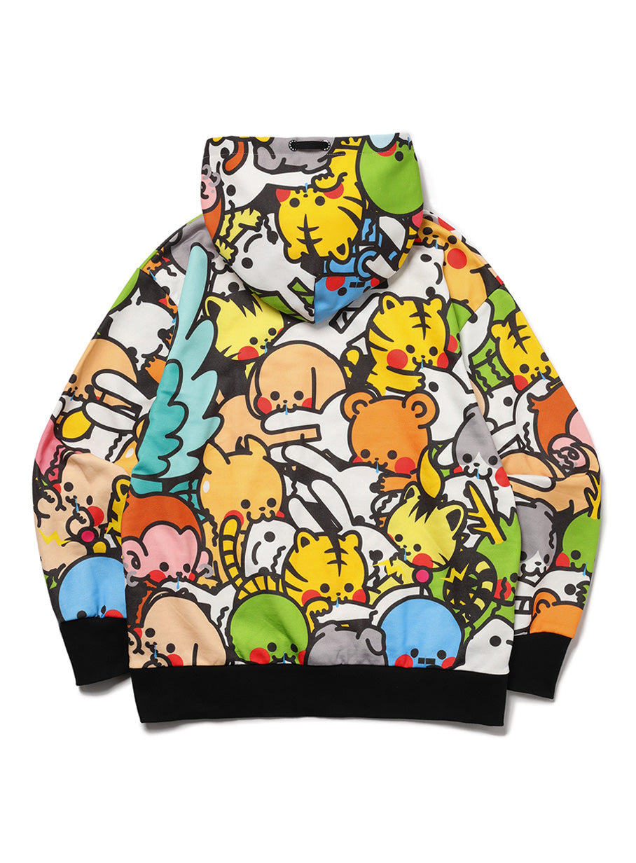 震えるどうぶつパーカー