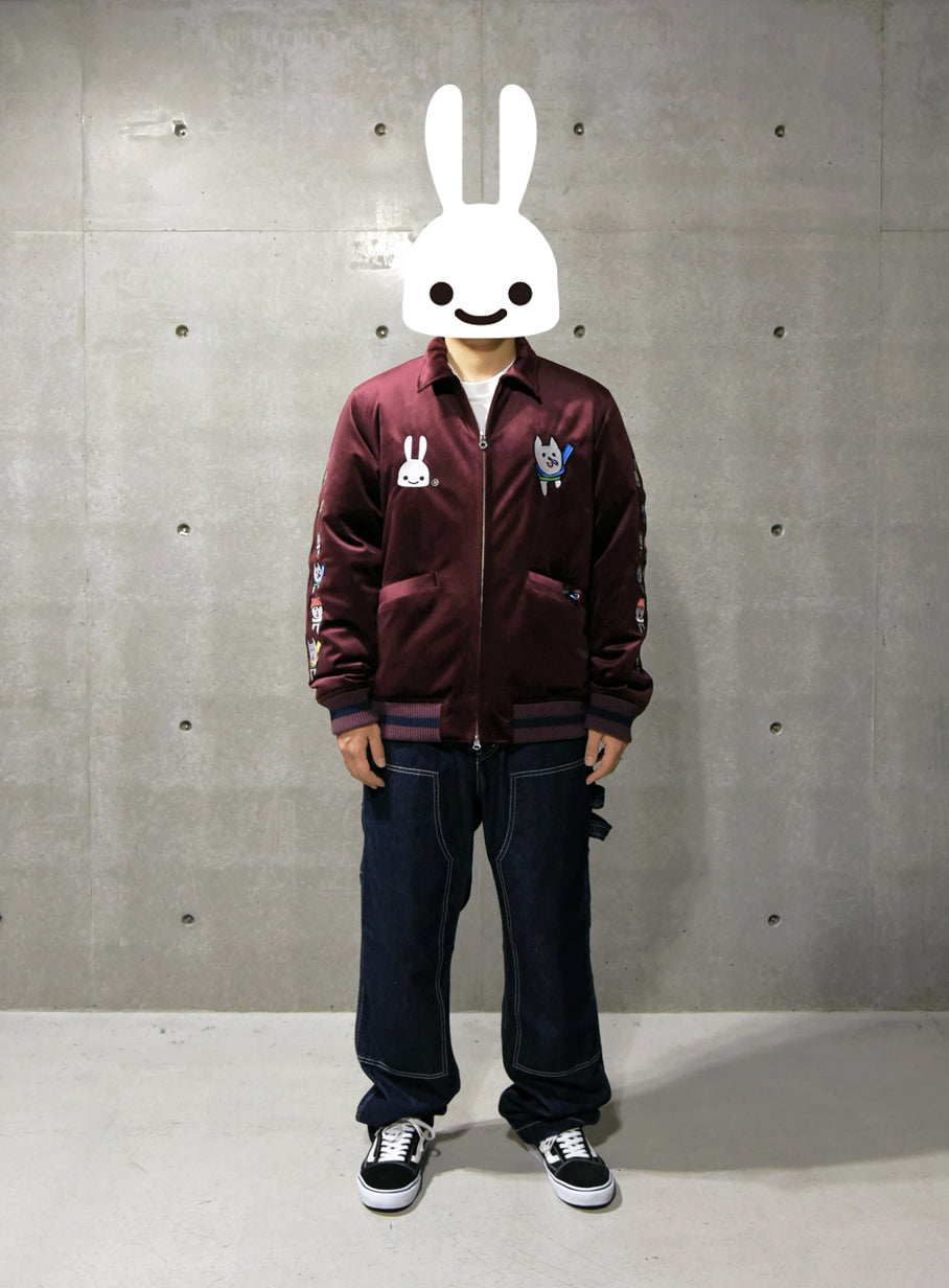 しろくまベロアブルゾン