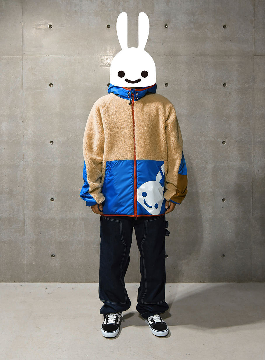 耳付きボアブルゾン