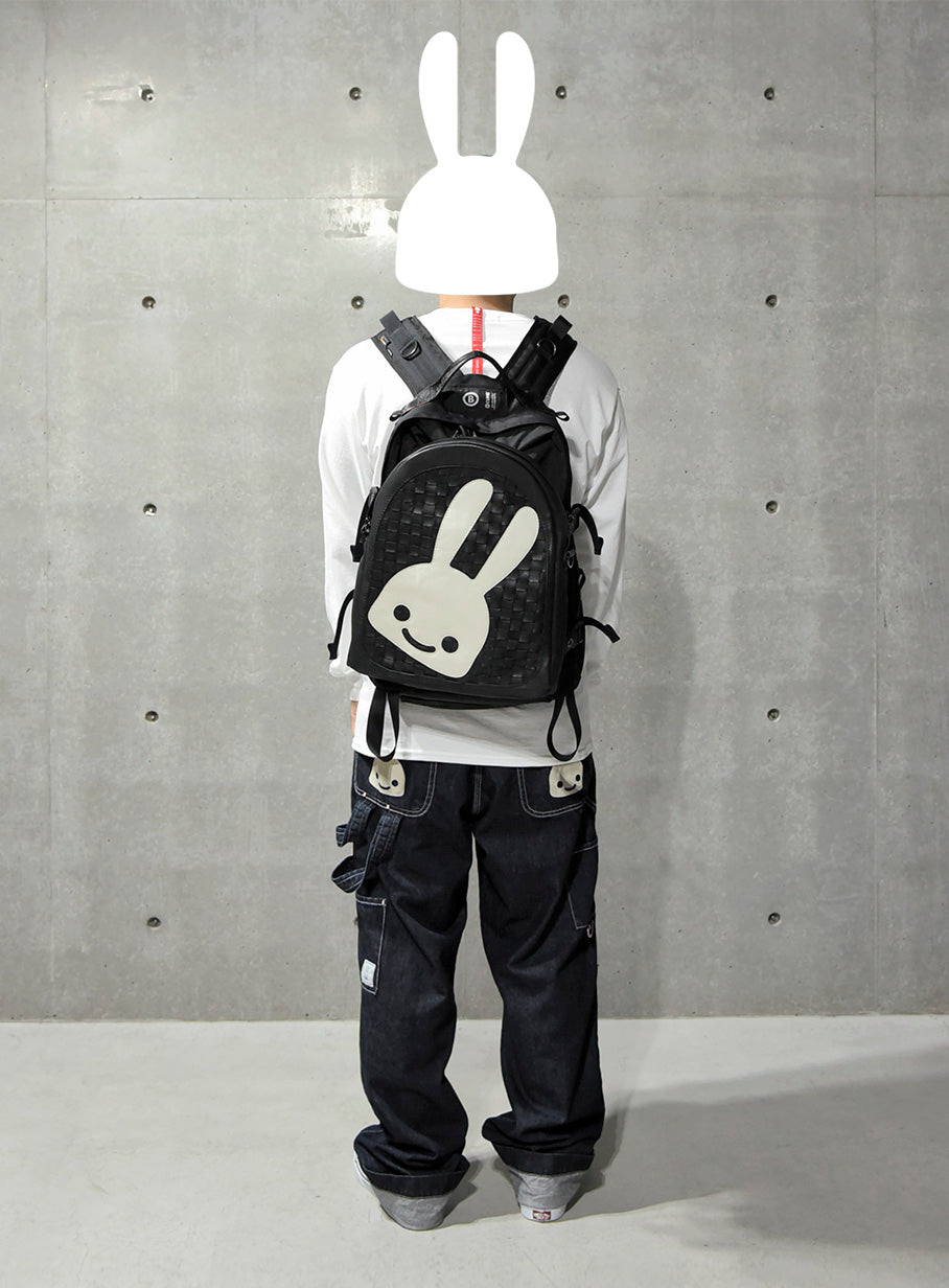 CUNE × robita レザーメッシュバックパック