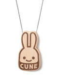 木のネックレス CUNEウサギ