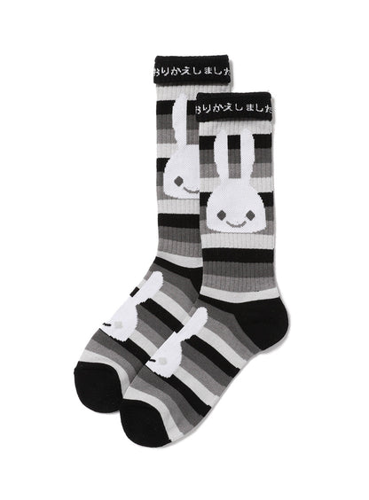 ウサギボーダーソックス