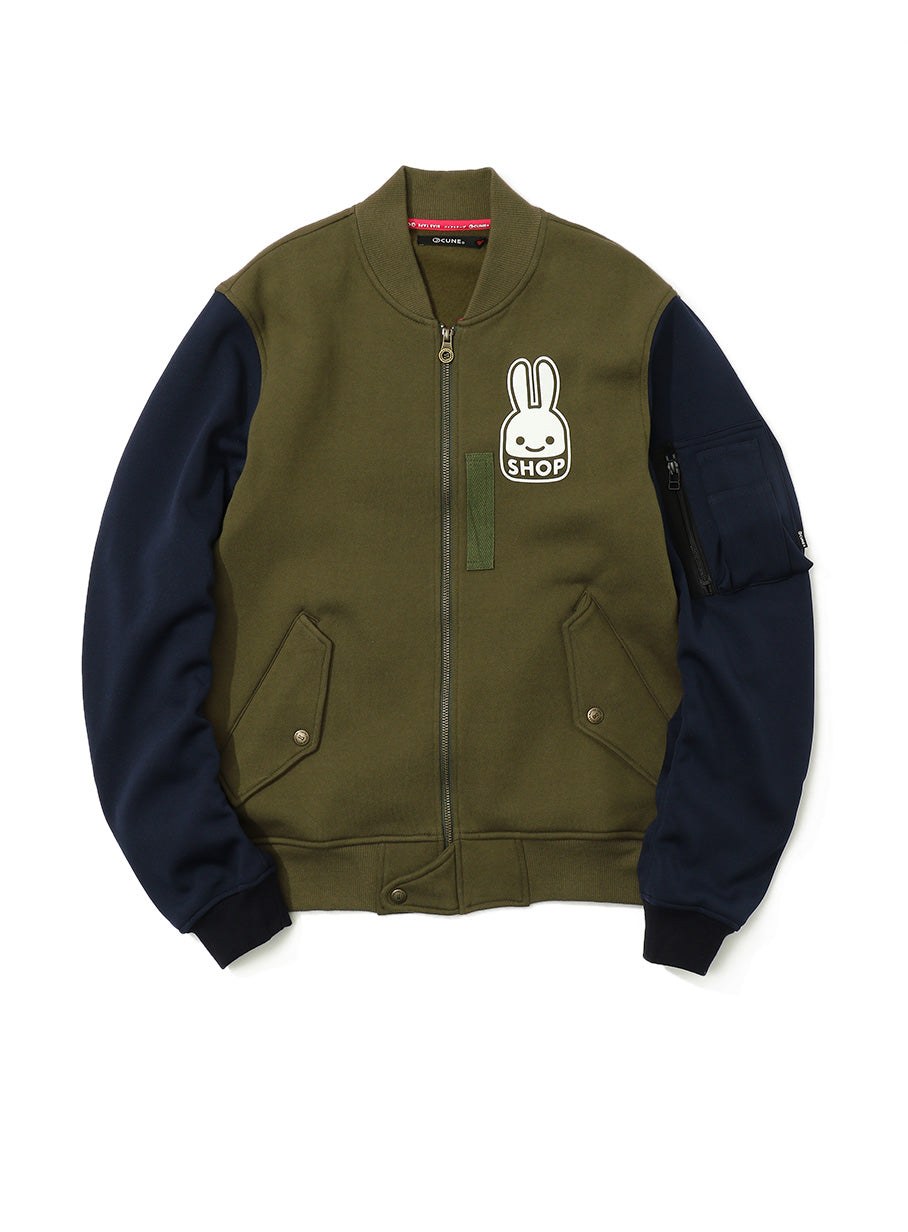 ショップウサギ裏毛のMA-1