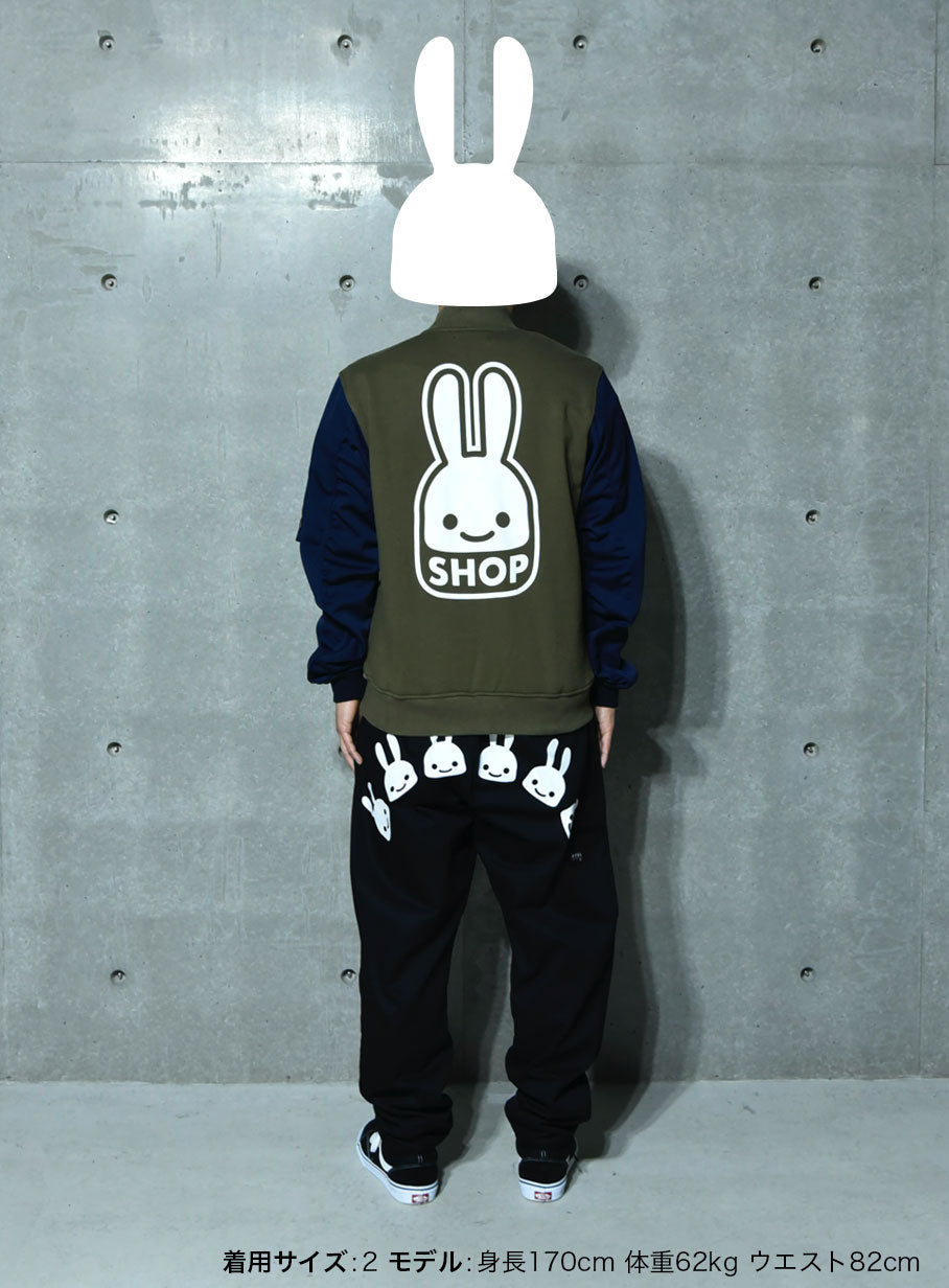 ショップウサギ裏毛のMA-1