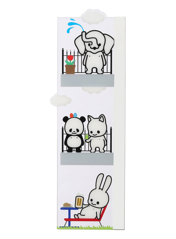 ベランダの柄のメモボード