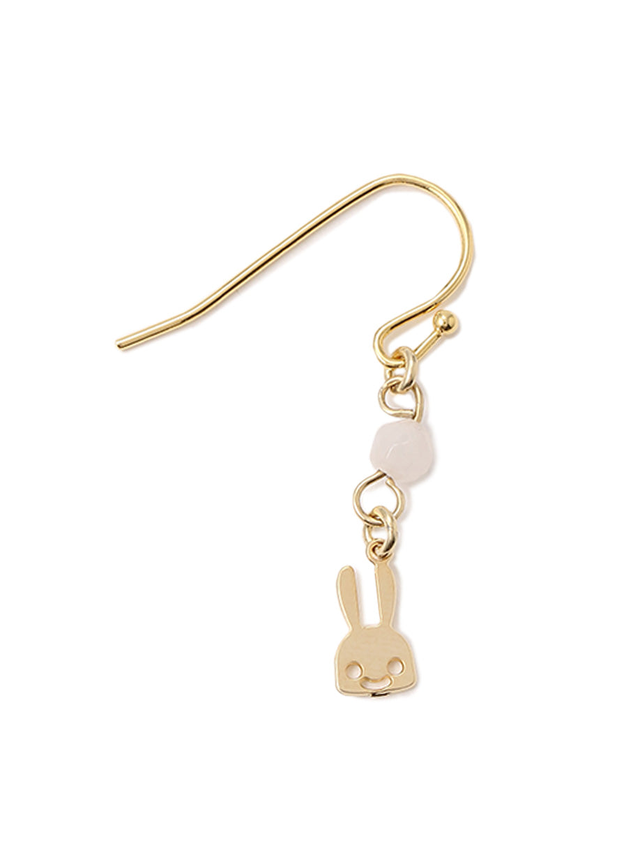 ちびウサギビーズピアス 1P