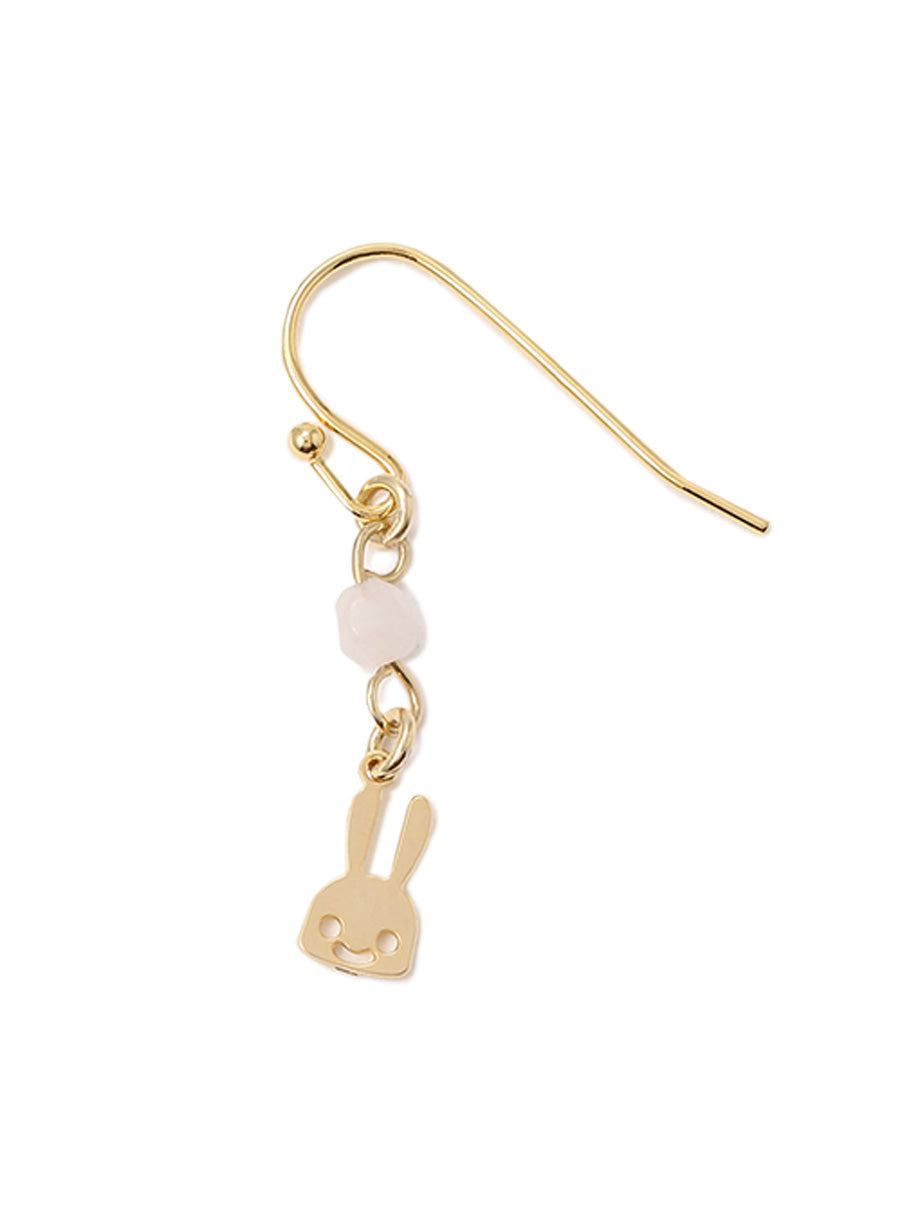 ちびウサギビーズピアス 1P