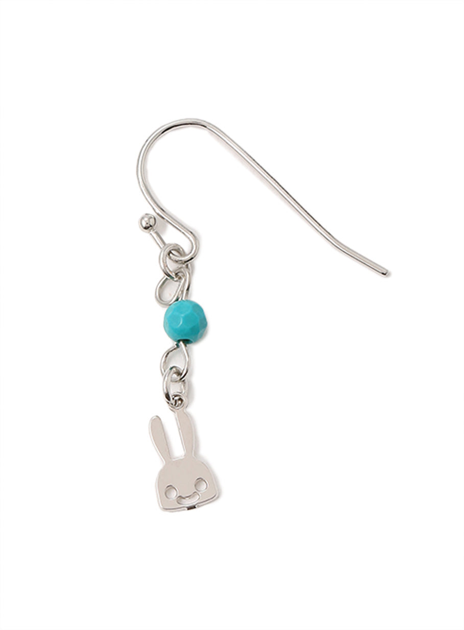 ちびウサギビーズピアス 1P