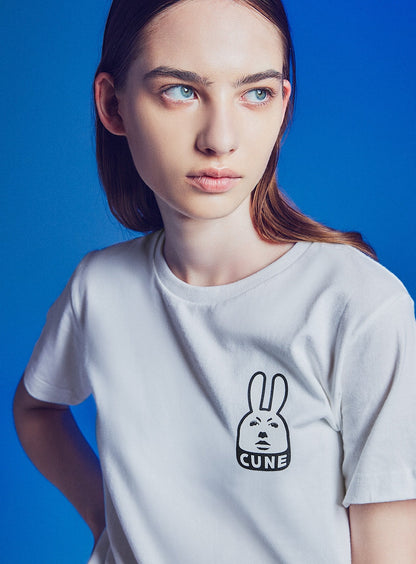 S/S Tee シュガーカット×CUNEウサギ