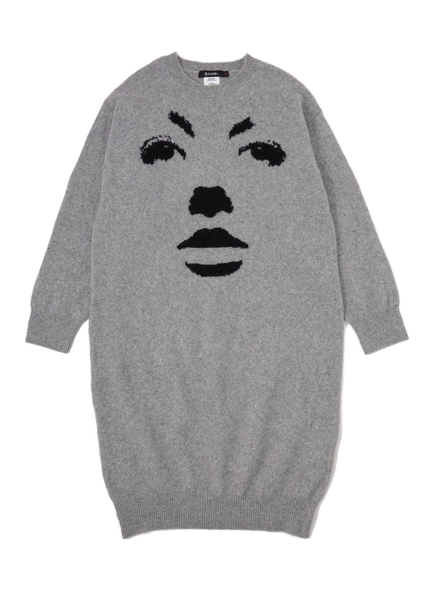 シュガーカット フェイスニットワンピース