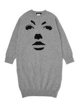 シュガーカット フェイスニットワンピース