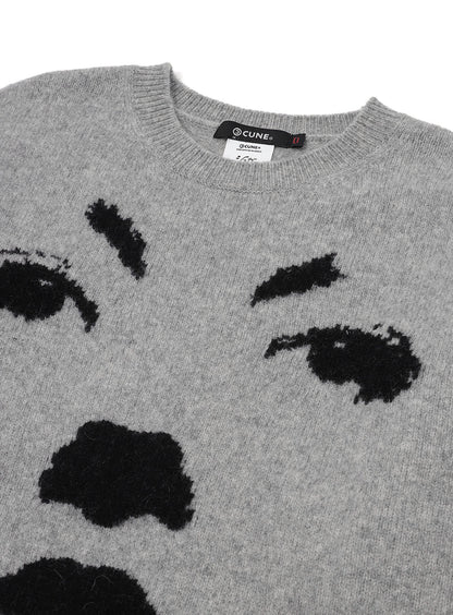 シュガーカット フェイスニットワンピース